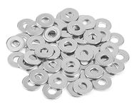 TheMujtaba (M8) Flat Washer, Zinc Plated Finish Flat Washers For Bolt Screw Suitable for Factories Repair, Kitchens, Shops, and Outdoor Construction by Bolt Dropper (50)