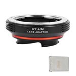 PHOLSY Lens Mount Adapter with 6-Bit Coding Compatible with Contax/Yashica CY Lens to Leica M Mount Camera Body CY to Leica M
