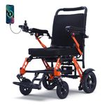 XP02 Lightweight Electric Wheelchair for Adults,16.5KG Ultra Lightweight Wheelchair with Magnesium Alloy Frame,12Ah Battery, 20km Range,Portable Foldable Powerchair for Travel,Airplane Approved
