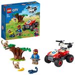 LEGO City Wildlife Rescue ATV 60300 Building Kit (74 Pcs),Multicolor