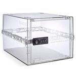 Lockabox One™ Crystal | Premium Lockable Storage Box | 10 Litre Combination Lock Box For Food, Medicine & Home Safety | BPA-Safe