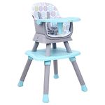 1st Step Versa Multifunction 6 in 1 Baby High Chair, Used as Baby High Chair, Booster Chair, Small Dining Chair, Study Desk and Game Table & Stool