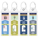 Royal Caribbean Luggage Tag Holders by Cruise On [4 Pack] Fits All Royal Caribbean Ships & Tags for Cruises in 2024 & 2025