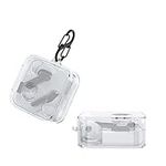 kwmobile Case Compatible with Nothing Ear (2) Case - Silicone Cover Holder for Earbuds - Transparent