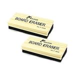 2 Pack Chalkboard Eraser Wooden Felt Eraser Cleaner Duster Blackboard Whiteboard Chalk Eraser Office School Supply