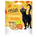 HILIFE,Chicken Treats it's only natural Cat Treats - 100% Chicken Breast, 100% Natural Grain Free, 12 Bags x 10g