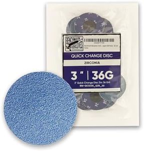 Benchmark Abrasives 3 Inch Sanding Discs Quick Change Zirconia Sanding Discs, Drill & Die Grinder Sanding Disc - Deburring Polishing Rust Remover for Metal Paint Stripper (500 Pack), 36 Grit