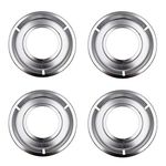 Supplying Demand 5303131115 4 Pack Gas Range Cooktop Chrome Burner Drip Pan Replacement Model Specific Not Universal