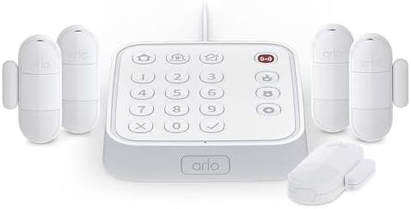 Arlo Home Security System - Alarm System with Wired Keypad Sensor Hub, 5 8-in-1 Sensors & Yard Sign - No Contract Required - DIY Installation - White, SS1501