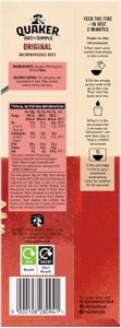 Quaker Oat So Simple Original Porridge Sachets, 10-Pack