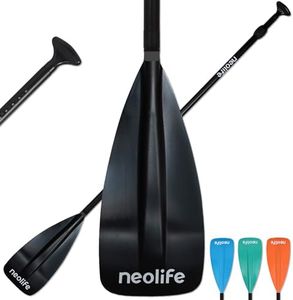 WONITAGO SUP Paddles with Alloy Shaft and Nylon Blade, Floating Paddleboard Oars, Adjustable 180-220 cm/70-86 Inches, Black