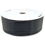 Qolekog Pneumatic 6mm x 4mm Tubing 530Ft PU Air Tube Hose Pipe for Air Line or Water Transfer (Black)