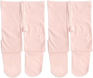 Dancina Dance Tights Girls Ballerina Costume Pretty Matching Soft Stockings M (6-8) Ballet Pink x2