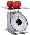 Tada 44 LBS Stainless Steel Mechanical Kitchen Scale Heavy Duty Portion-Control Food Scale