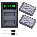 PowerTrust PS-BLS5 BLS-50 BLS-5 Battery Charger Pack for Olympus E-M10 Mark II, OM-D E-M10 Mark IV, E-M10 Mark III S, E-M5 Mark III, PEN E-P7 E-PL2 E-PL3 E-PM1 E-PM2 E-M10 II