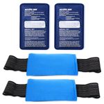 Ice Pack (2 Set), Ice Packs for Injuries Reusable, Gel Ice Packs Support Alleviate Joint and Muscle Pain - Hot and Cold Packs for Knees, Back, Shoulder & More