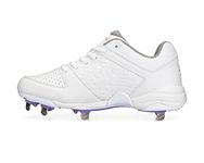 RIP-IT Women's Diamond Metal Softball Cleats - Softball Shoes for Women, White, 10