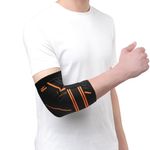 TYNOR Elbow Support Air Pro, Black & Orange, Large, 1 Unit