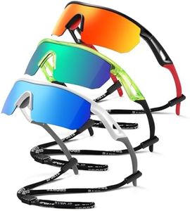Vcarsian Kids Sunglasses Youth Baseball Sunglasses for Boys Girls 3-12 Polarized Softball Cycling Sports Goggles UV Protection