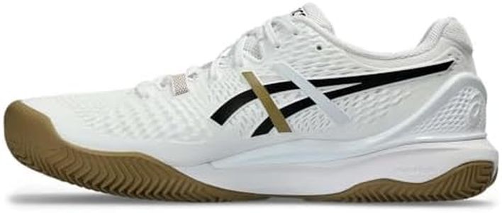 ASICS Men's Gel-Resolution 9 Clay Sneaker, White/Black, 9.5 UK