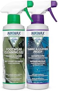 Nikwax Fabric & Leather Spray Duo-Pack for Footwear, 10 fl. oz