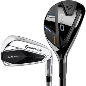 TaylorMade Golf Qi Combo Iron Set 4/5 Rescue 6-P, AW Steel Shaft Regular Right Handed