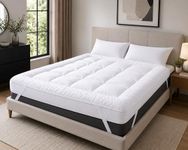 GMTEXTILES II II HOTEL QUALITY(Microlite) MICRO FIBER MATTRESS TOPPER THICK 5 CM, BOX STITCHED IN, ANTI ALLERGENIC Double(137X190cm)