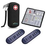 MEDMAX Hard Shell Insulin Cooler Travel Case with 2 Ice Pack, Shock Absorption Insulated Diabetic Medication Organizer Carrying Bag with Extra Pouch for Insulin Pen and Other Diabetic Supplies,