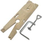 8" HARDWOOD BENCH PIN (PREMIUM) / Clamp Jewellers V Slot Tool 200mm