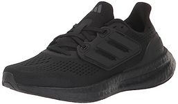 adidas Men's Pureboost 23, Black/Black/Carbon, 10