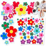 Amabro 70 PCS Flowers Car Stickers Set, Car Decals Bicycle Sticker Motorcycle Bus Scooter Vinyl Waterproof Stickers Outdoor for Window Journal Planner Laptop Luggage Decoration (Color B)