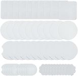 Allazone 50 PCS Sublimation Car Cup Coasters, 5 Shape Sublimation Blank Coasters Cork Backing Pads Absorbent Car Coasters Finger Notch Neoprene Cup Coaster for Kitchen, DIY Coasters Car Accessories