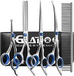 Dog Grooming Scissors Kit with Safe