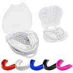 Mouth Guard Gum Shield - Slim Fit Mouthguards for Boxing Women Adult Youth Junior Mouldable Mouthpiece Boil and Bite with Case MMA Hockey Rugby Basketball Muay Thai MMA