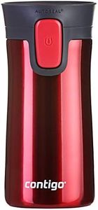Contigo Pinnacle Autoseal Travel Mug, Stainless Steel Thermal Mug, Vacuum Flask, Leakproof Tumbler, Coffee Mug with BPA Free Easy-Clean Lid, 300 ml, Watermelon