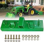 MAHLER GATES Tractor Bucket Hooks 1/4" Bolt On Grab Hooks and 2" Receiver Compact Tractor Bucket with 1/2" Shackles