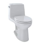 Toto MS854114EL#11 Eco Ultramax ADA Elongated One Piece Toilet, Colonial White