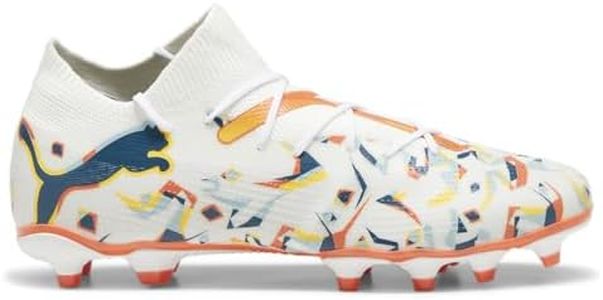 PUMA Mens Future 7 Match Creativity Firm GroundArtificial Ground Soccer Cleats - White - Size 10.5 M