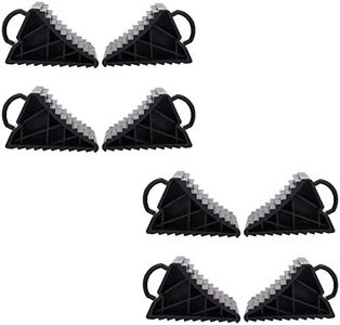 8 Pack Safety Wheel Chocks Blocks Car Trailer Caravan Horsebox Wedge