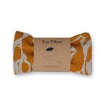 Eye Pillow in Yellow Creatures Printed Linen Used for Yoga, Meditation and Natural Pain Relief. Hot and Cold Pack.