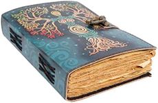 Blank Spell Book Of Shadows Journal With Lock Clasp Prop Vintage Handmade Leather Diary Embossed Prayer Pagan Antique Witchcraft Supplies Wiccan Notebook Daily 7 X 5 Inches (7 x 5)