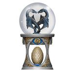 Nemesis Now Anne Stoke Dragon Heart Snow Globe Shaker, Polyresin, Gold, 18.5cm