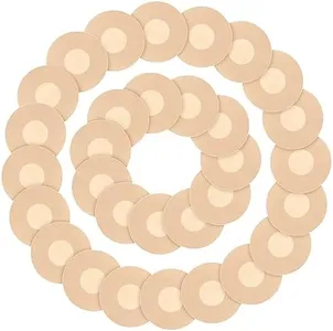 Nimiah Nipple Covers Breast Petals - 30 Pairs Disposable Nipple Stickers for Women | Round Shaped Nude Small Nip Pasties