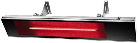 Dimplex Infrared Patio Heater, Weatherproof, Black, 2200W - Premium Radiant Heater for Indoor and Outdoor With Remote Control - Electric Outside Heater Perfect for Ceiling and Wall Mount Application