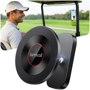 Lamicall Alloy Magnetic Golf Cart Phone Holder - Unique Golf Accessories Gifts for Fathers Day Men Husband, Magnetic Phone Holder for Gym Essentials for MagSafe iPhone 17 16 Fits EZGO Club Car Yamaha