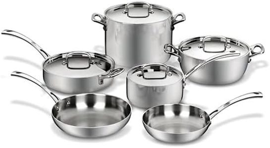 Cuisinart FCT-10 French Classic Tri-Ply Stainless 10-Piece Cookware Set