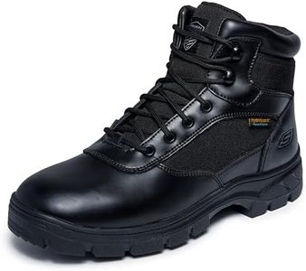 Skechers mens Wascana - Benen Wp Military and Tactical Boot, Black, 10 Wide US