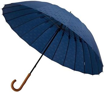 Mabu SMV-40295 Parasol Umbrella, Women's, Men's, Unisex, 24 Ribs, 23.6 inches (60 cm), Navy Blue, Rain Umbrella, UV Protection, Light Blocking, Sun or Rain, Stylish, Cute, Lightweight, Japanese