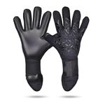 Nivia Ashtang 2.0 Football Goalkeeper Gloves for Men & Women, Super Soft Latex Palm with PU Foam Cushion, Knitted Backhand with Structural Casting, Professional Match Play Gloves(Black, M)