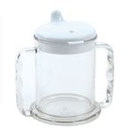 NRS Healthcare Wide Base Two Handled Mug with Lid